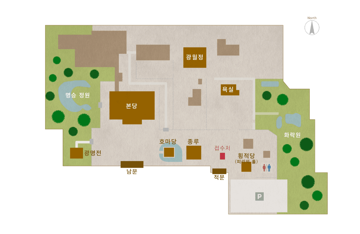 法華寺の境内図