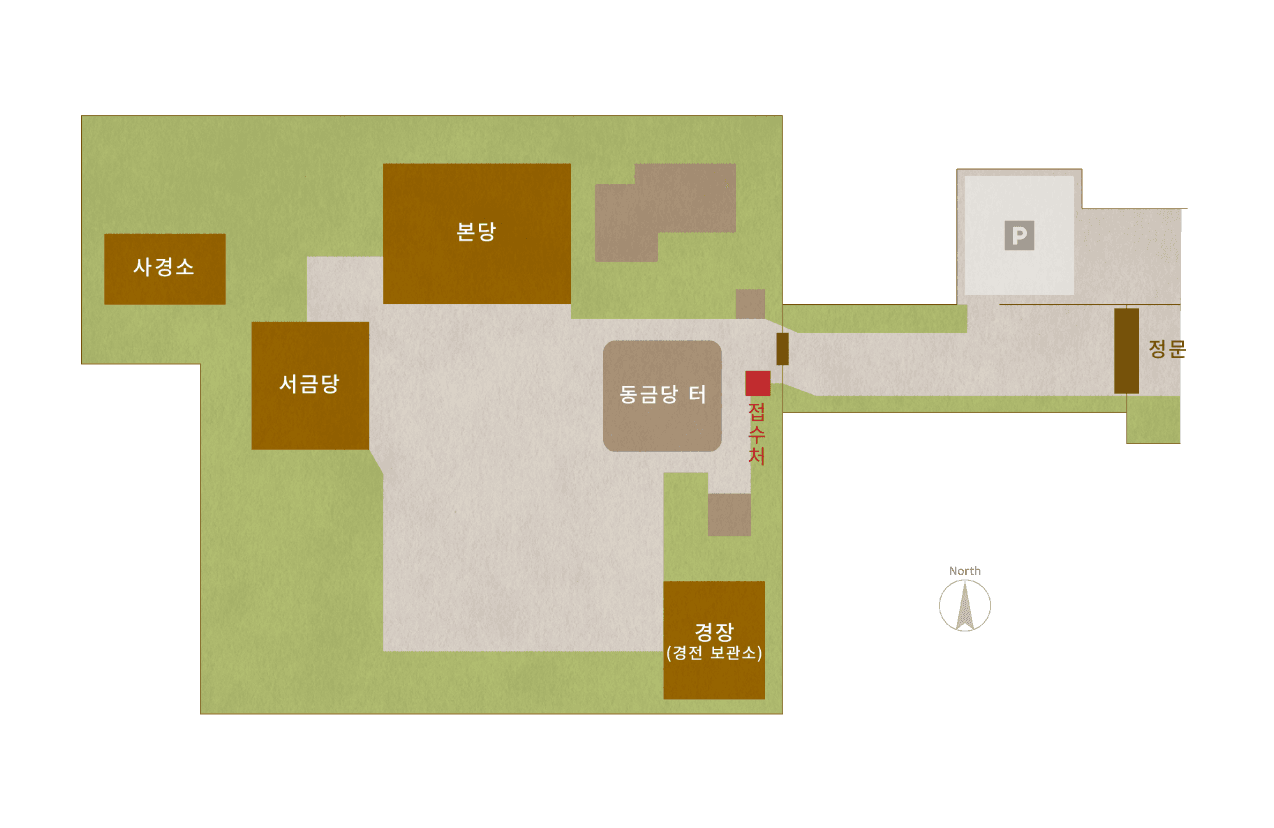 海龍王寺の境内図