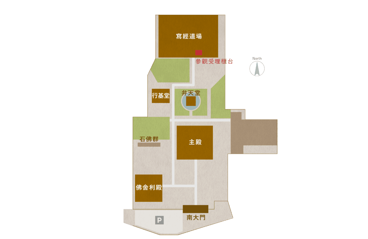 喜光寺の境内図