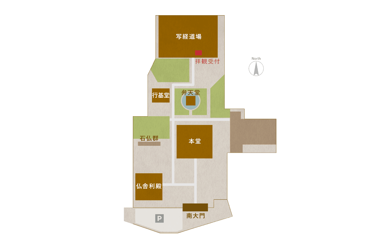 喜光寺の境内図